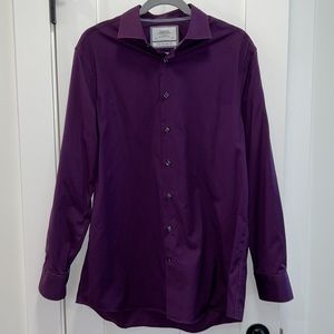 Men’s Charles Tyrwhitt Non-Iron Slim Fit Button Down Dress Shirt (16.5/35”)